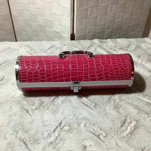 Pink Crocodile Pattern Wine Carrier